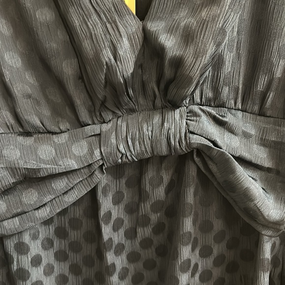 Size S - Max Studio, Dark Teal V Neck Blouse - Picture 3 of 8